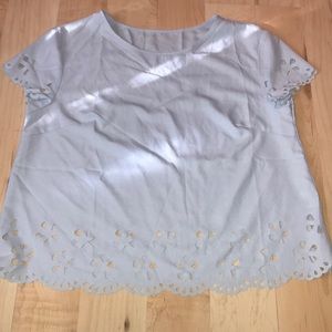 Baby blue top NEVER WORN!